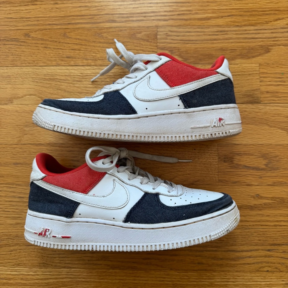 Kids' Nike Air Sneakers - Red, Blue, and White